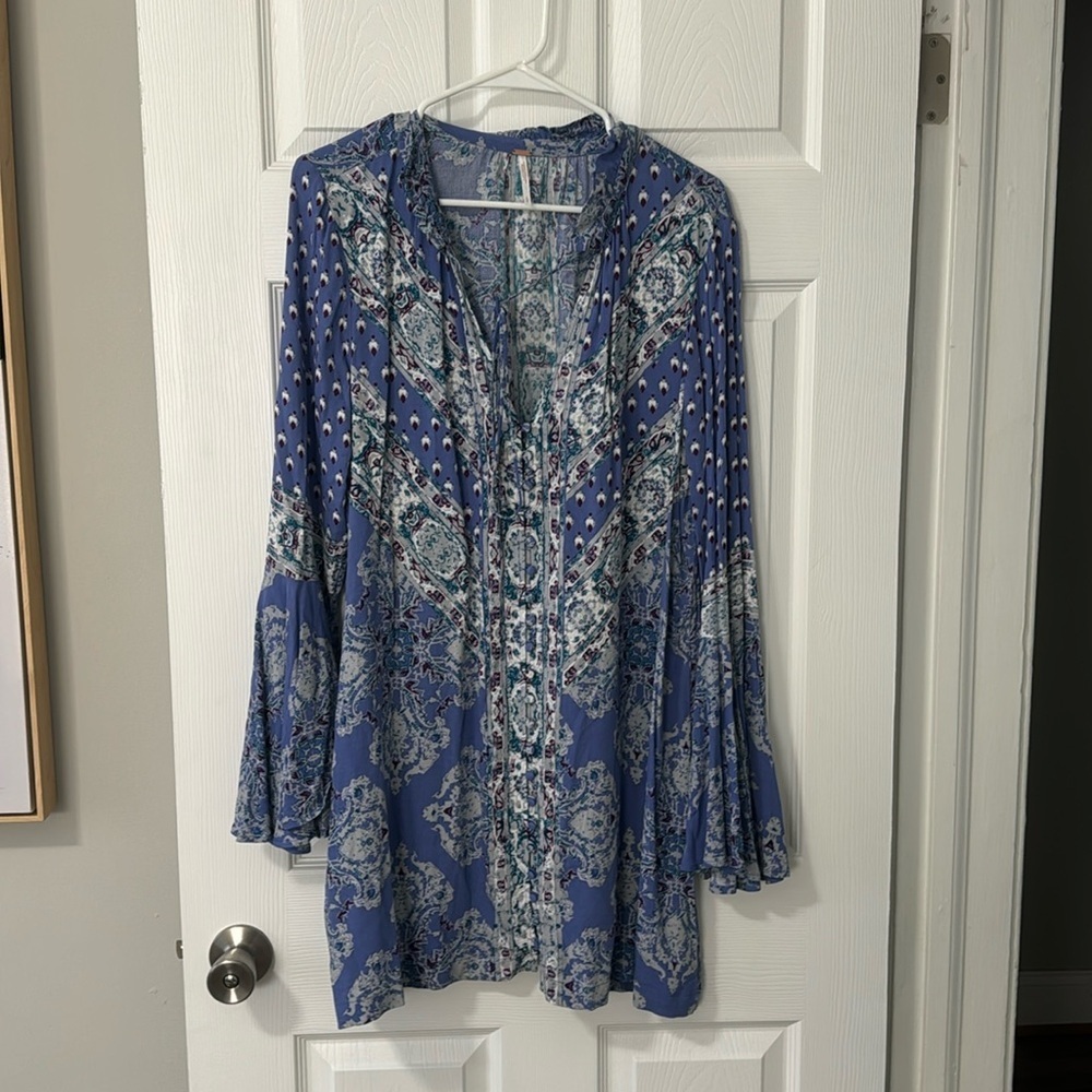 Nwot Free People Bell Sleeved Dress